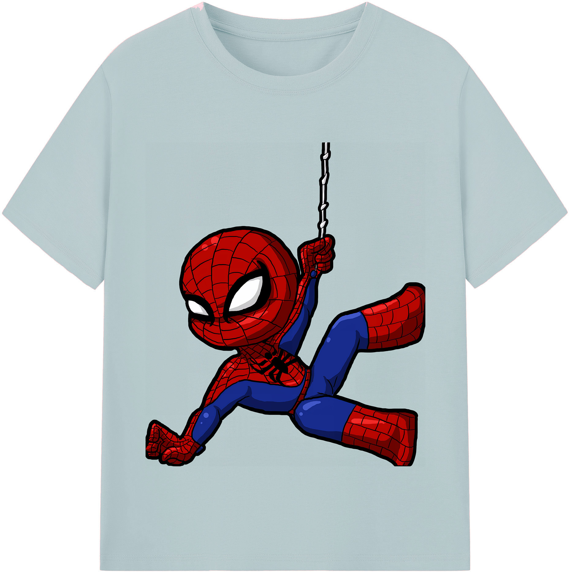 （画像用） Spider Man スパイダーマン 綿100％半袖Tシャツ（フロントプリント）